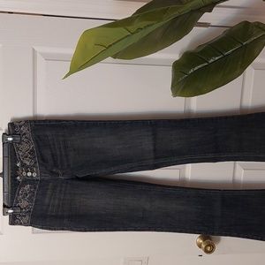 h&g Embellished flare jeans